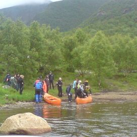 Canoes are populare activities