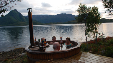 Badestamp ved fjorden er mye benyttet