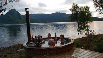 Badestamp ved fjorden er mye benyttet