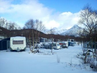 Populare place for campers, also in winter